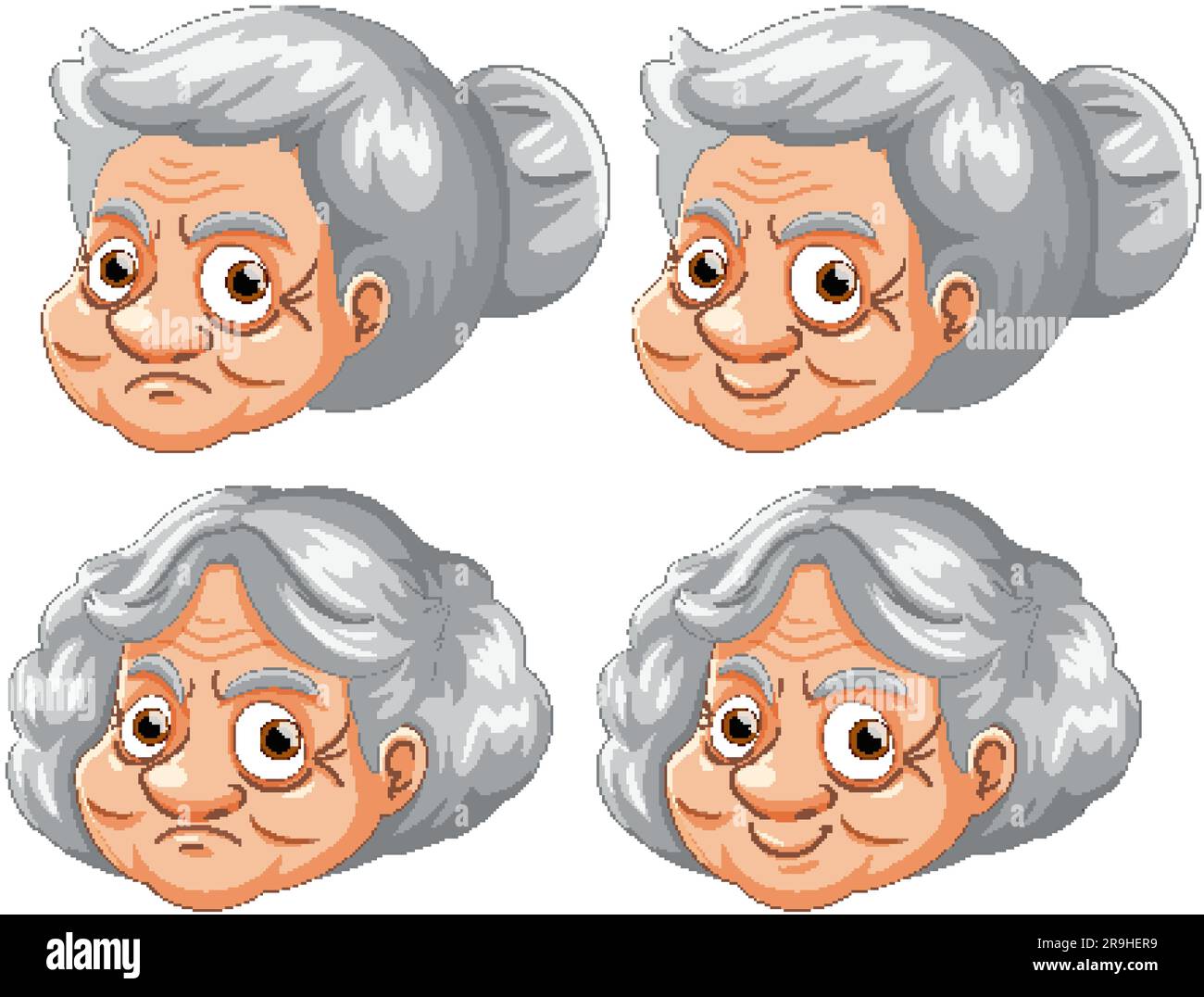 Old Woman Face Clip Art