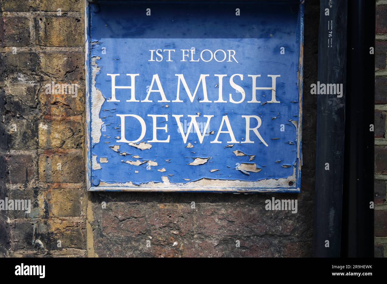 Hamish Dewar Art Restoration Masons Yard London England UK Stock Photo