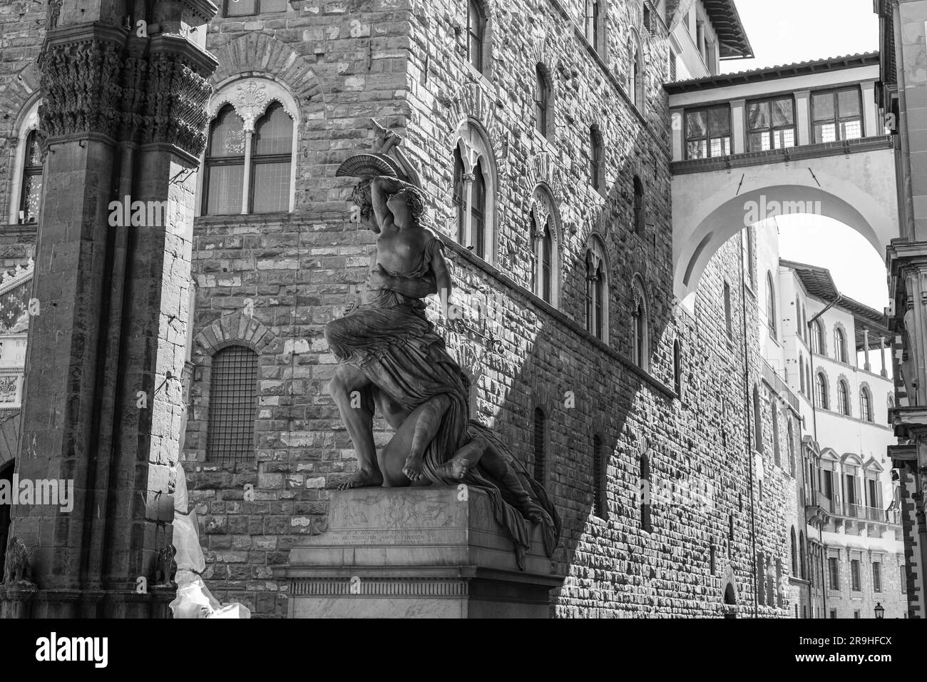 Sculpture inside Loggia della Signoria in Piazza della Signoria in