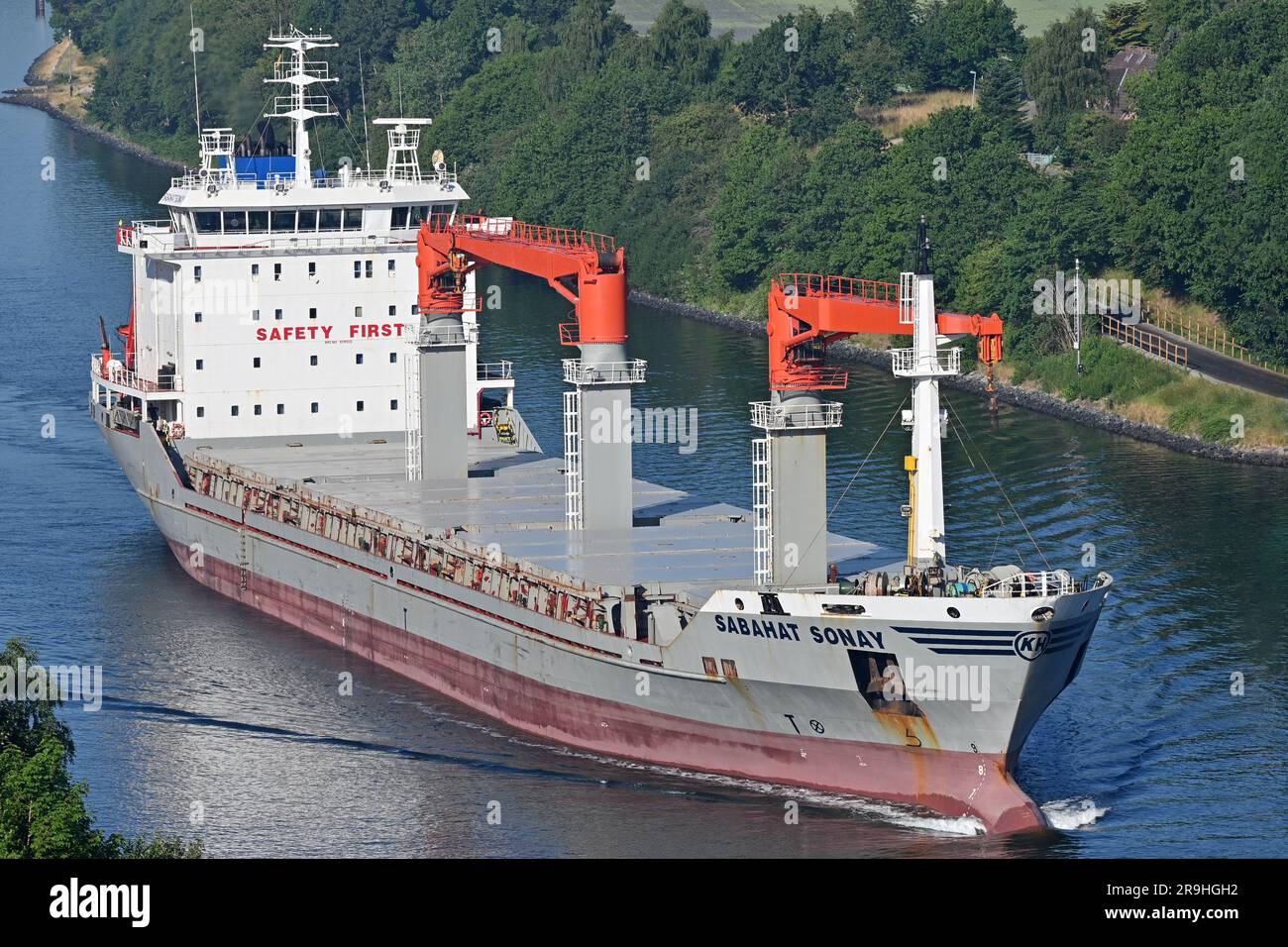General Cargo Ship SABAHAT SONAY at the Kiel Canal Stock Photo - Alamy