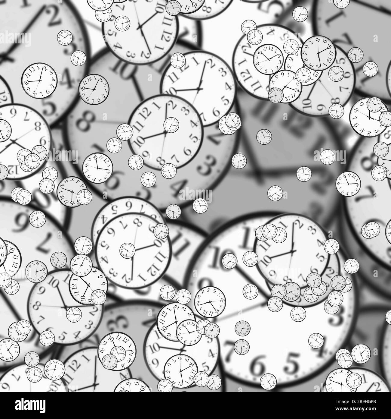 Large set of vintage clock faces. Texture of time, Elegant collection