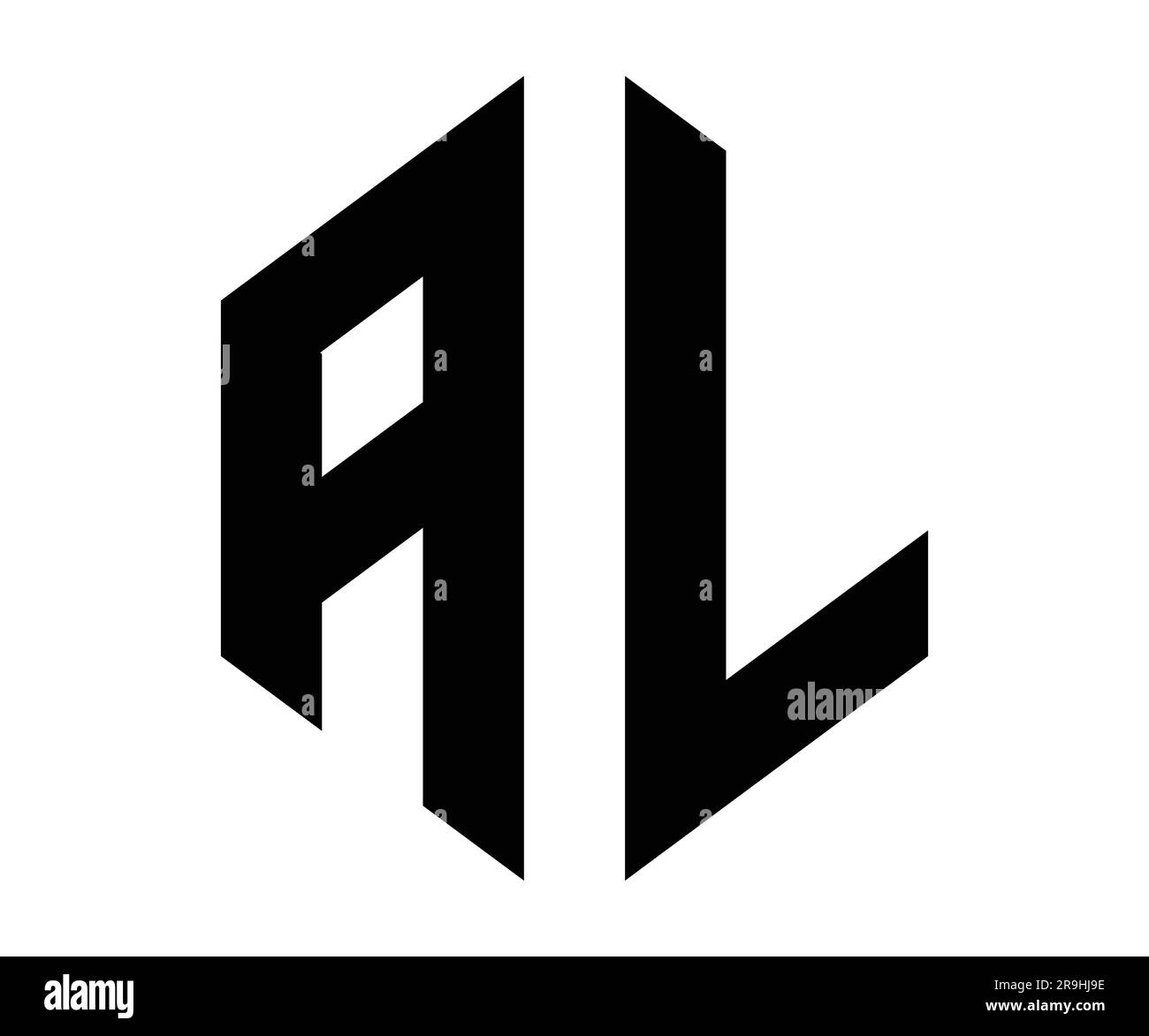 AL letter logo design vector template Stock Vector