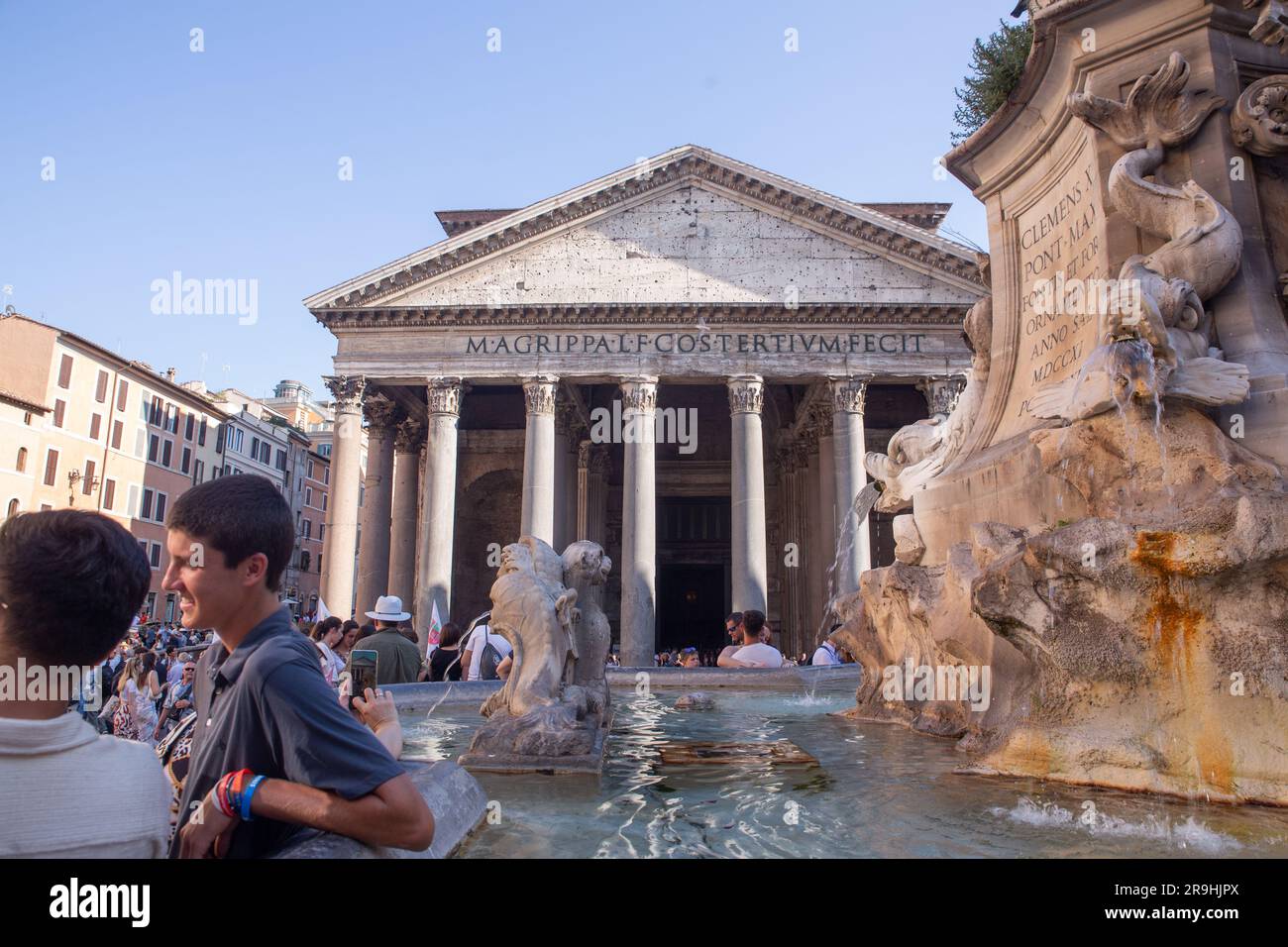 Rome, Italy. 26th June, 2023. View of the Pantheon in Rome. From 1 July 2023, there will be an entrance fee for tourists (Photo by Matteo Nardone/Pacific Press) Credit: Pacific Press Media Production Corp./Alamy Live News Stock Photo