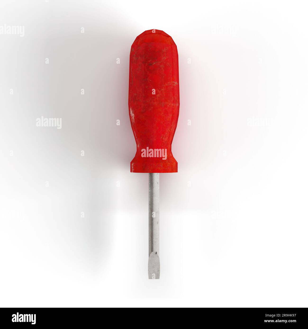 A 3D rendered scale model of a red screwdriver Stock Photo Alamy