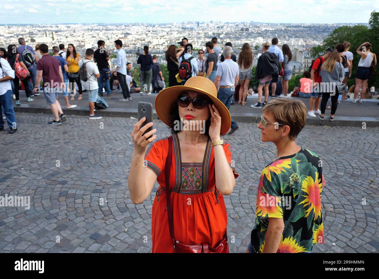 Woman in red top looks hi-res stock photography and images - Alamy