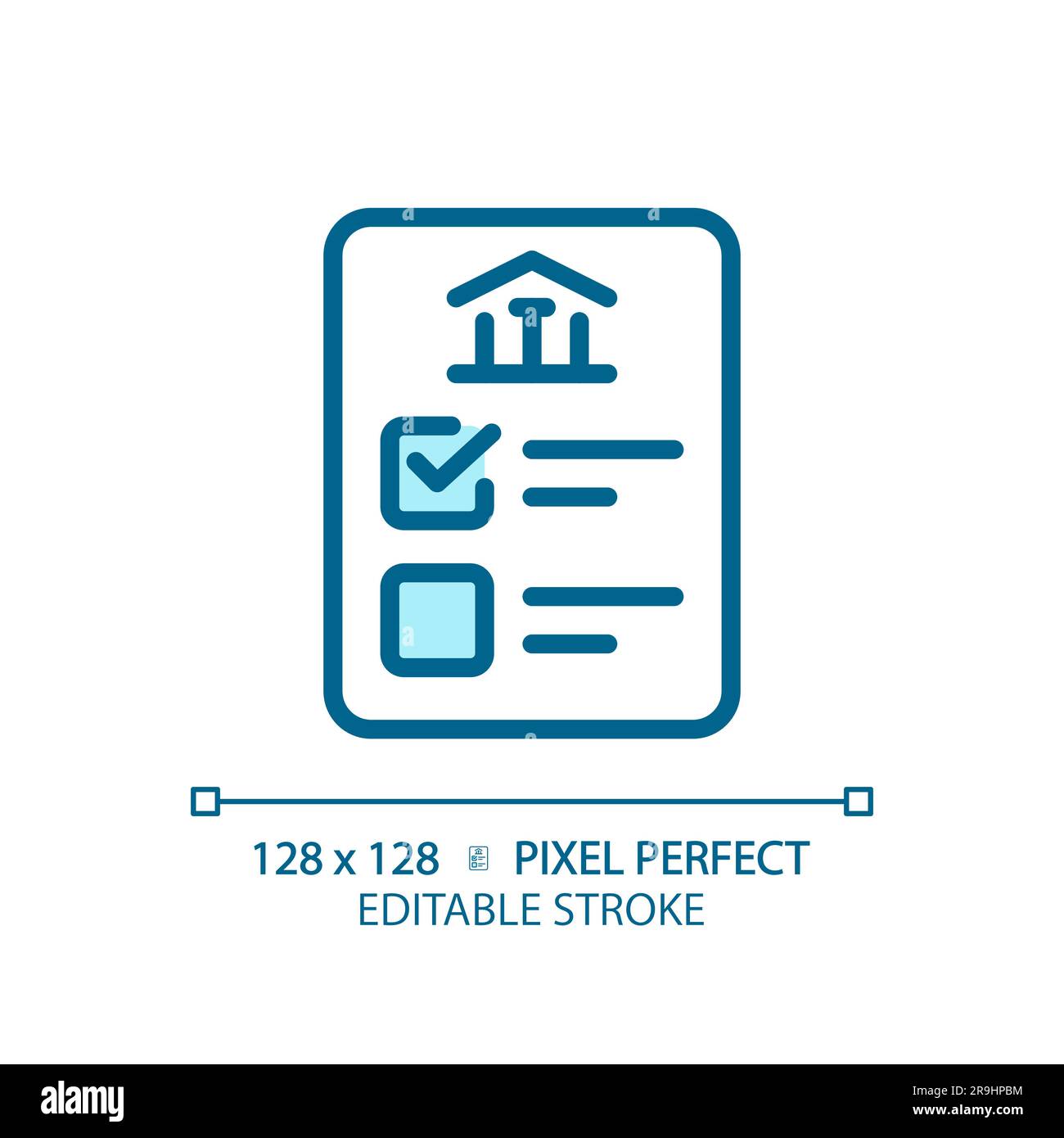 Editable pixel perfect icons representing voting Stock Vector