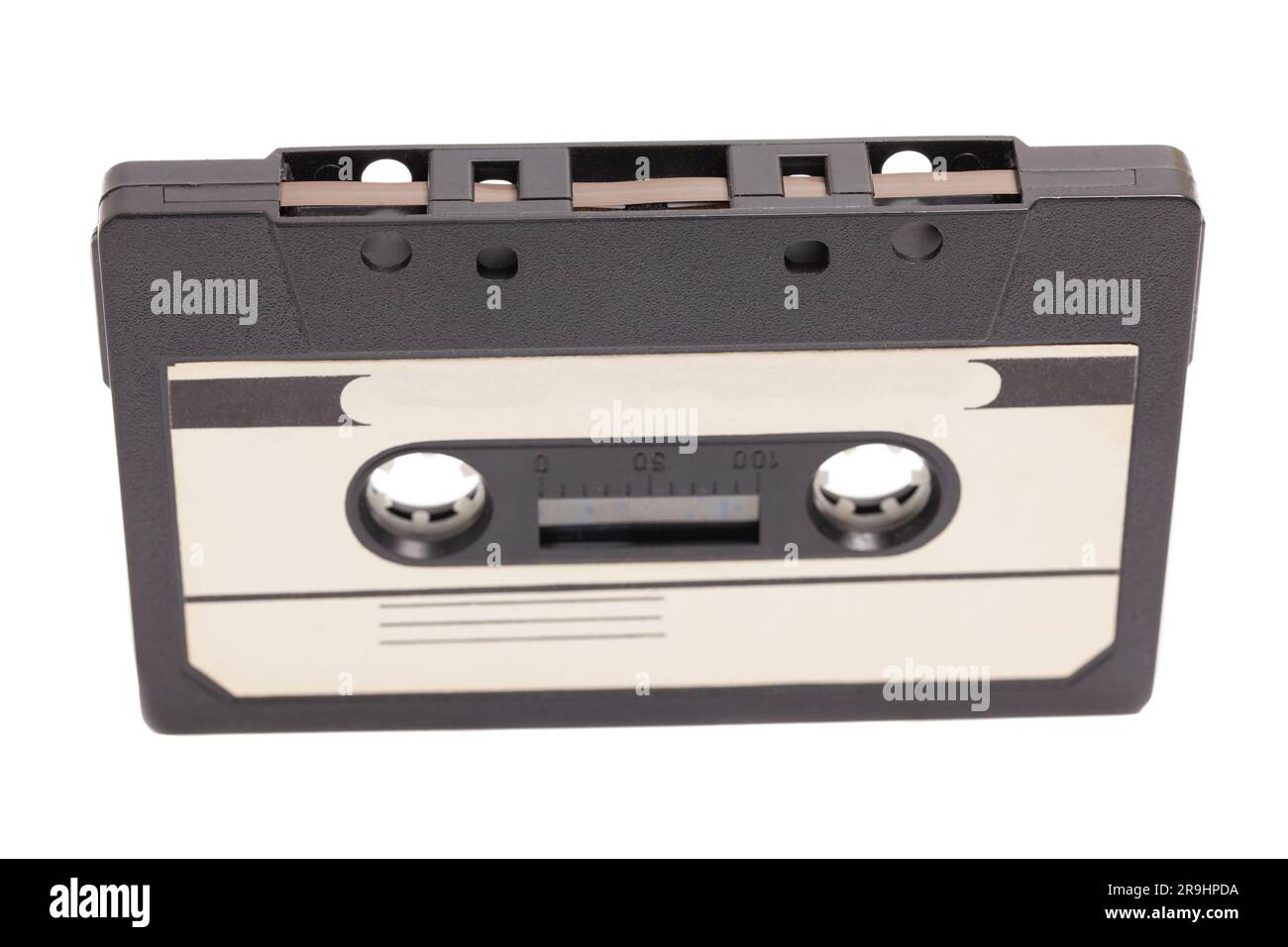 Audio cassette tape isolated on white background Stock Photo - Alamy