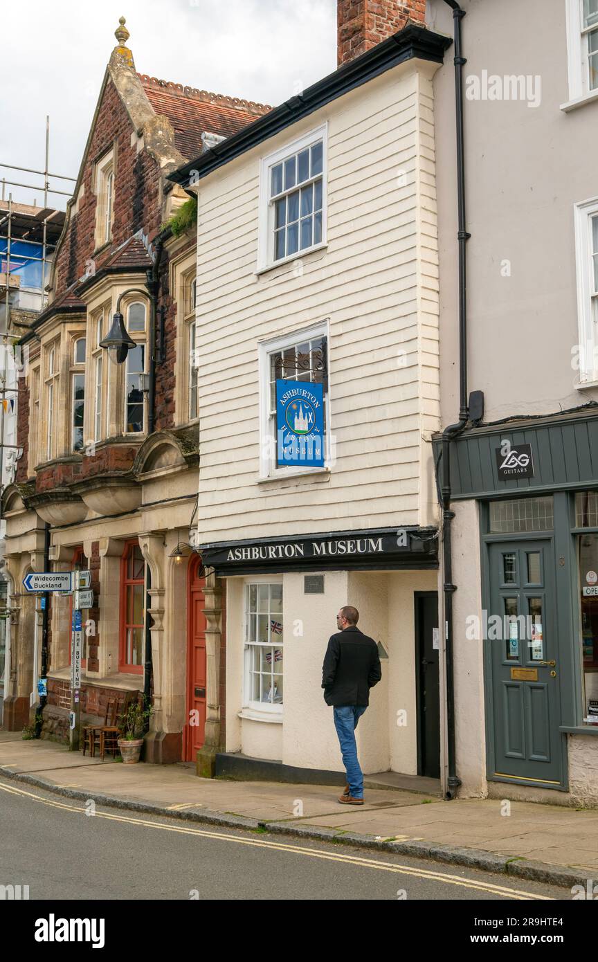Town history museum, town of Ashburton, south Devon, England, UK Stock