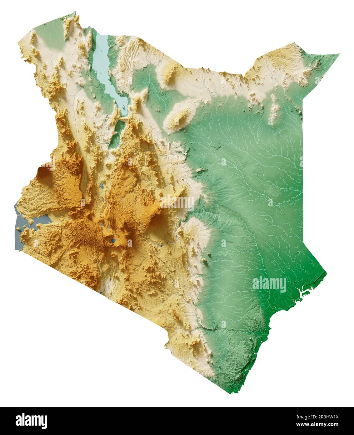 Kenya Map Satellite