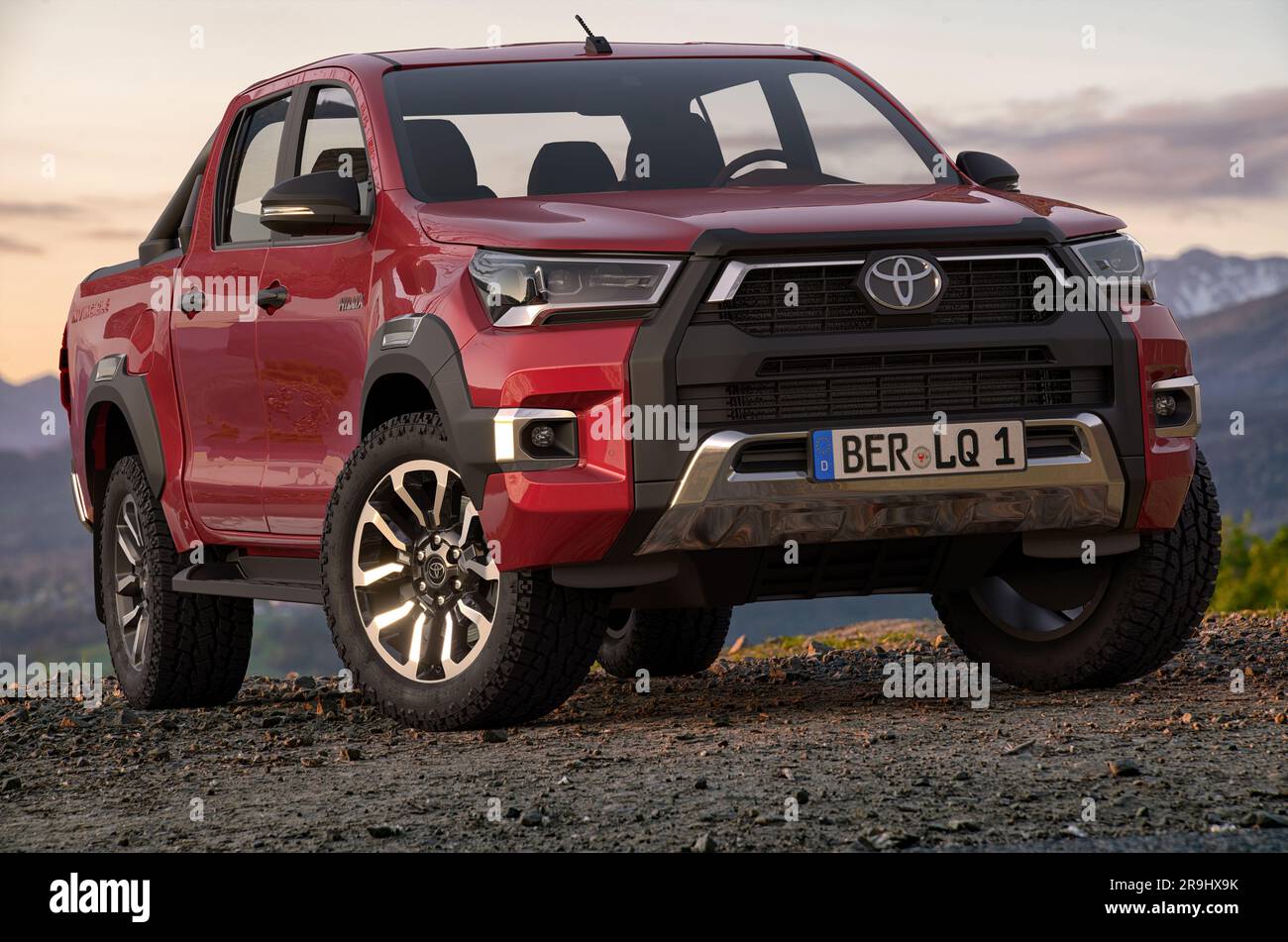Stehender Toyota Pickup