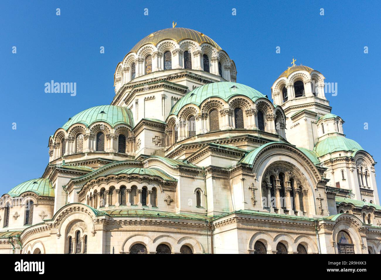 St. Alexander Nevsky Cathedral, St. Alexander Nevsky Square, City Centre, Sofia, Republic of Bulgaria Stock Photo