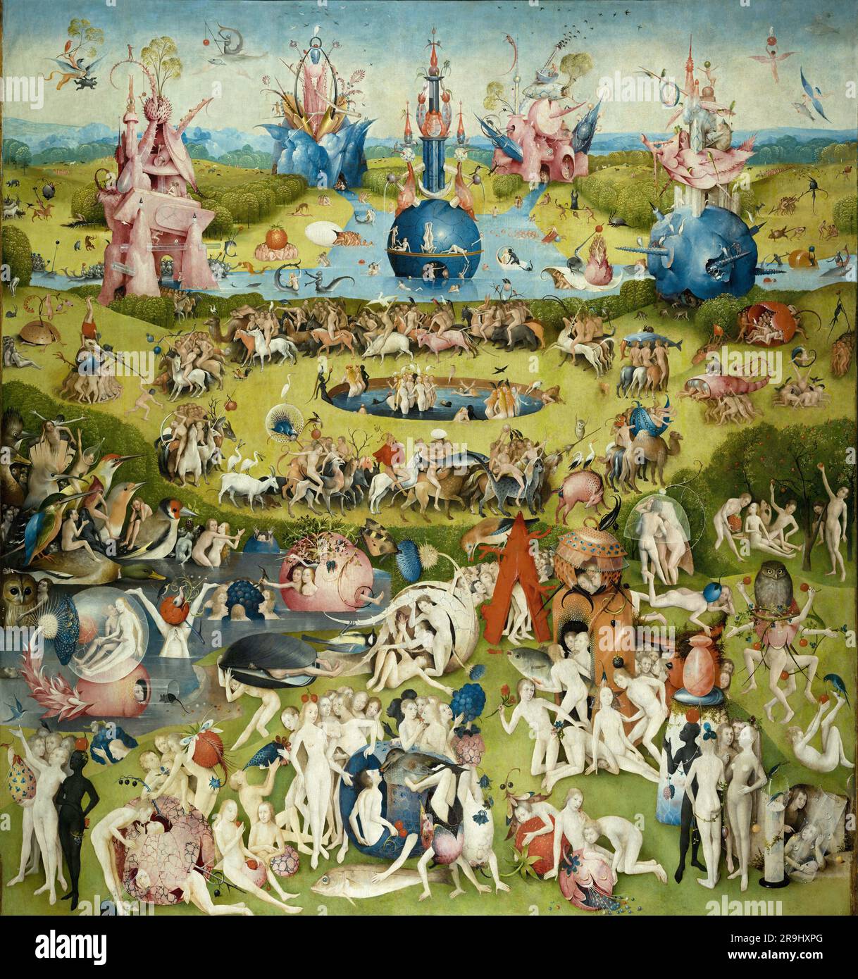 The Garden of Earthly Delights Hieronymus Bosch (1450-1516) Stock Photo