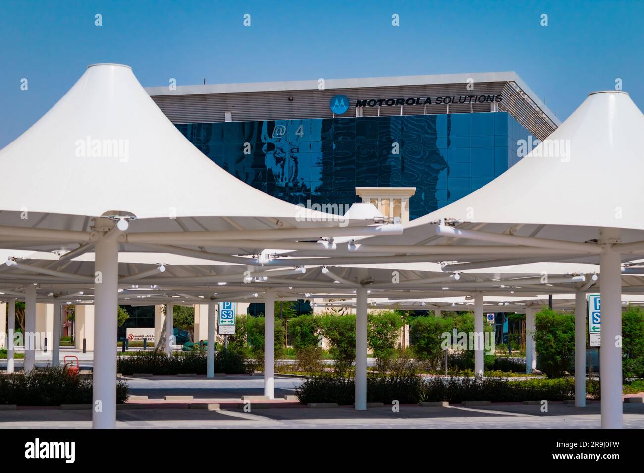 Dubai, UAE- 25062023: Motorola solution office building Stock Photo