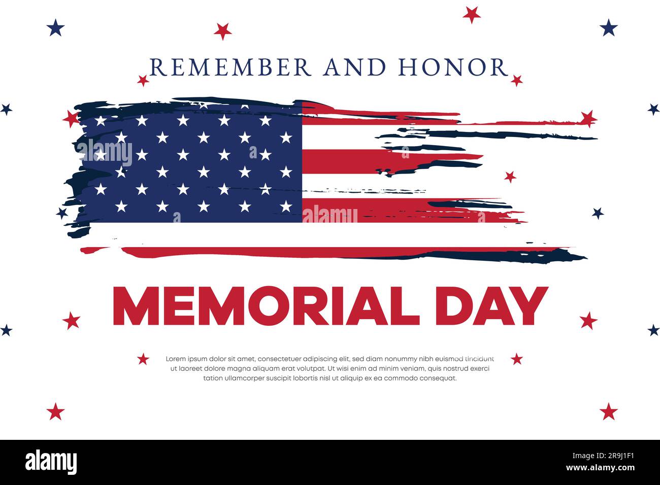 memorial day sale web banner. happy memorial day holiday sale post ...