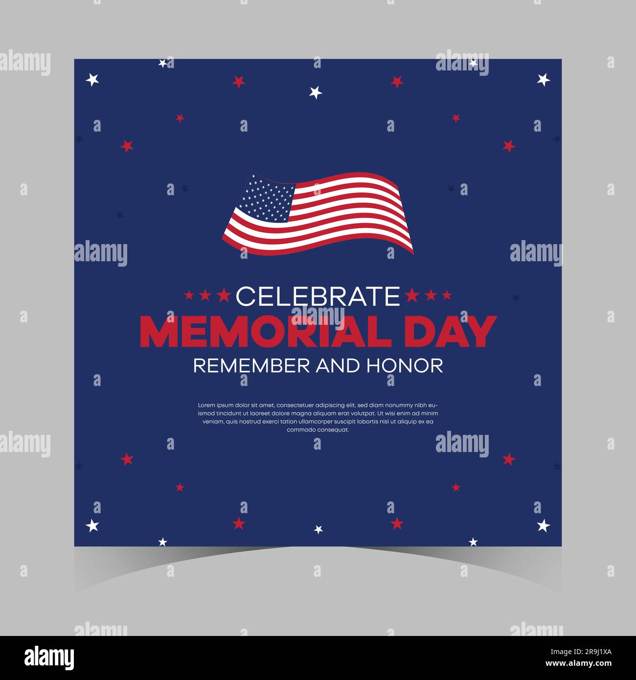 memorial day sale web banner. happy memorial day holiday sale post