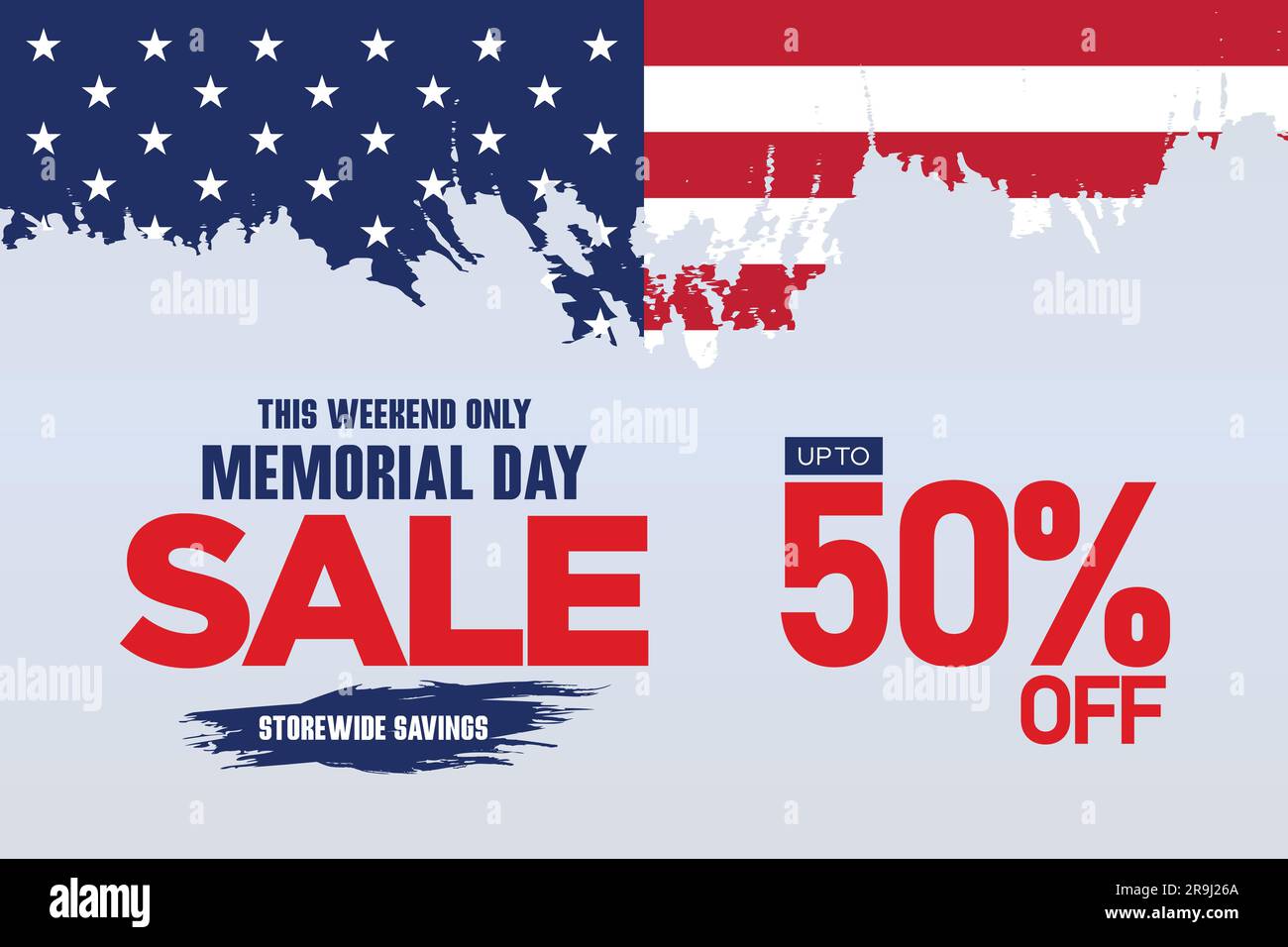 memorial day sale web banner. happy memorial day holiday sale post