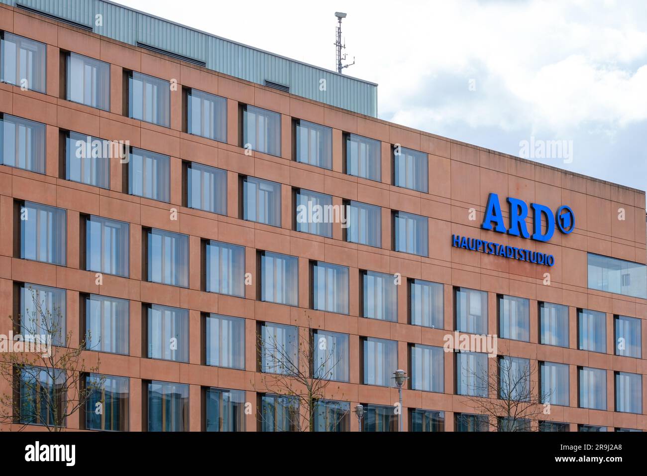 Berlin, Germany - April 19, 2023 : View of the ARD building, Germany’s regional public broadcaster in Berlin Stock Photo