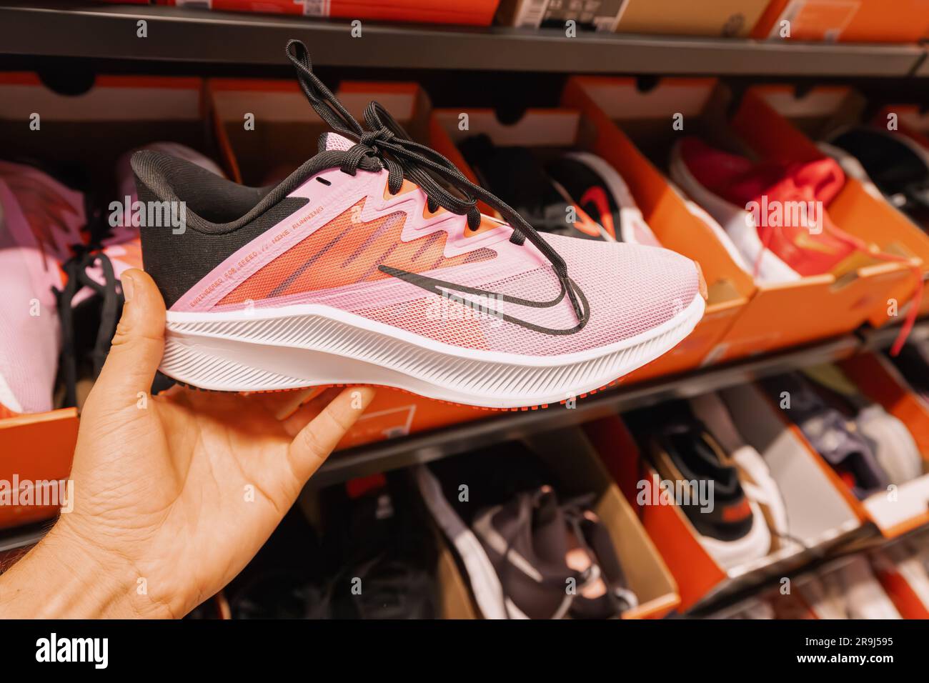 Modern nike shoe store hi-res stock photography and images - Alamy