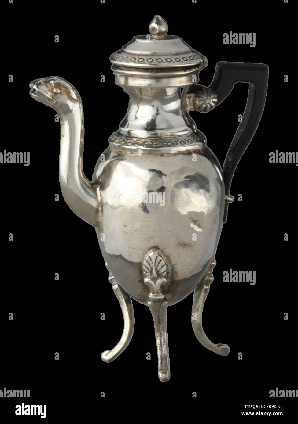 French Silver Hot Chocolate Pot or Coffee Pot, Puiforcat