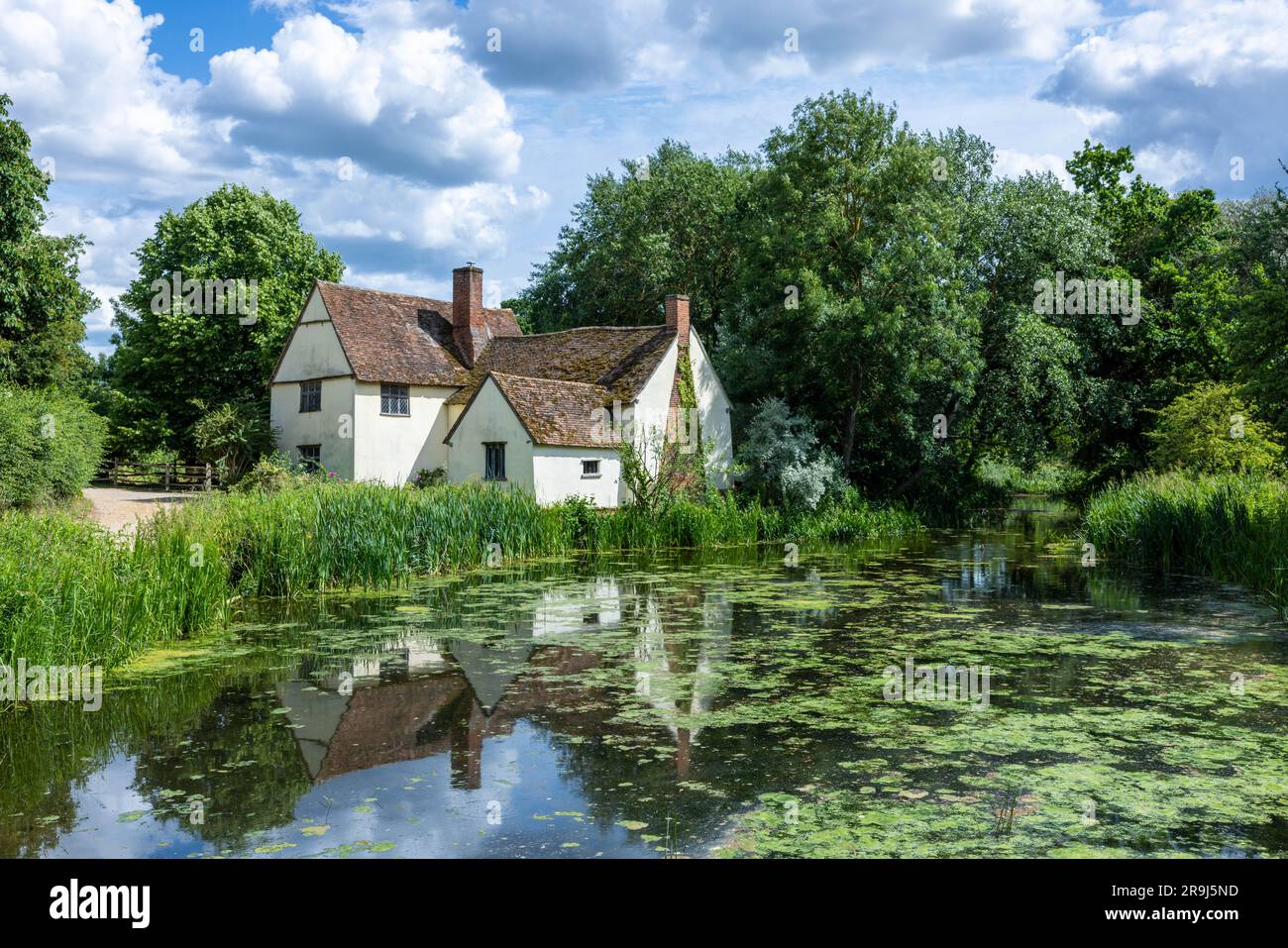 Willy Lott’s Cottage in Flatford from Constable's the haywain Stock Photo