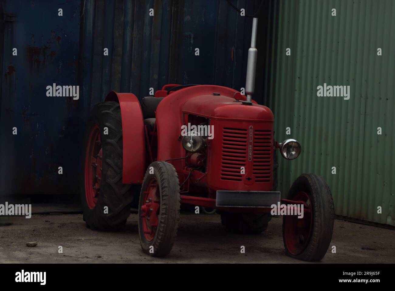 Old vintage tractor Stock Photo