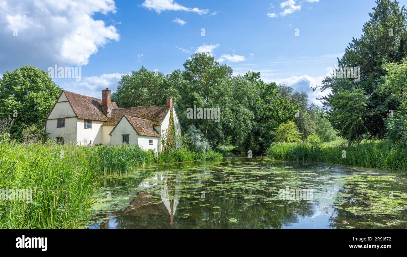 Willy Lott’s Cottage in Flatford from Constable's the haywain Stock Photo