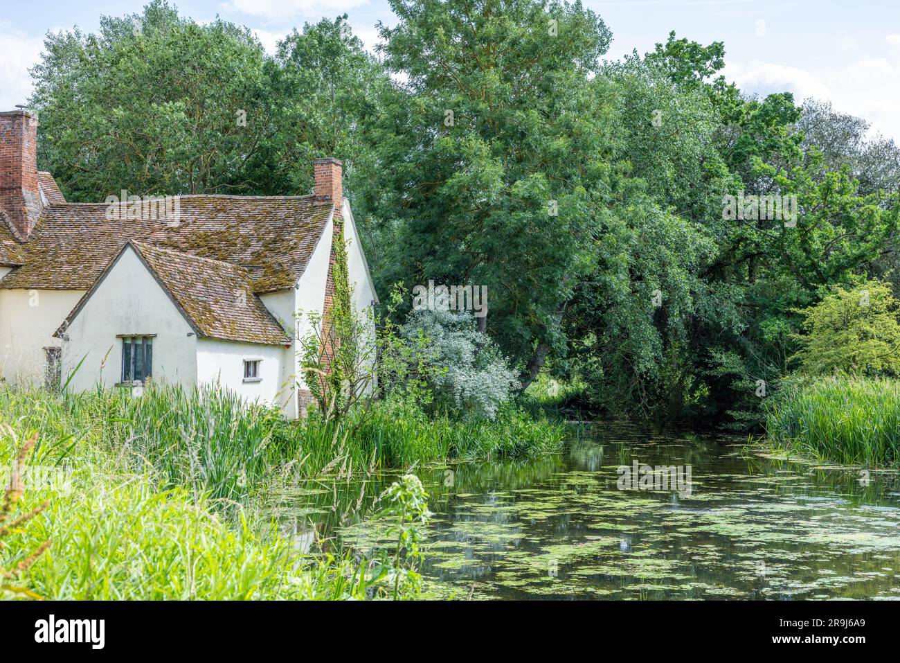 Willy Lott’s Cottage in Flatford from Constable's the haywain Stock Photo