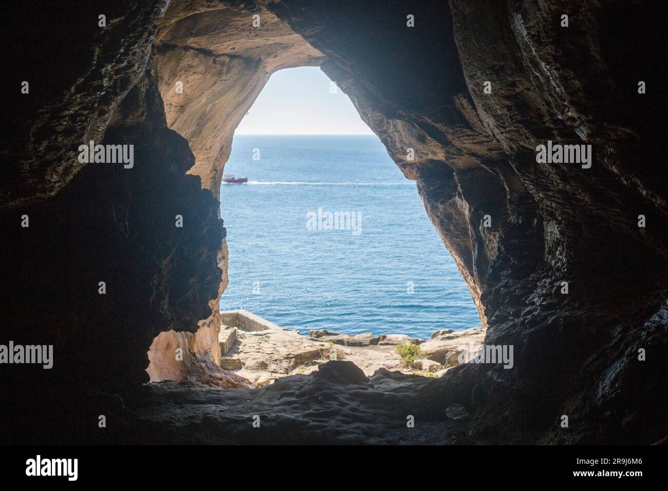 Gruta da Furninha Peniche Portugal peniche; portugal Stock Photo