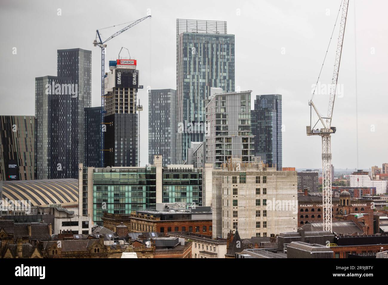 Buildings in Manchester. Stock Photo