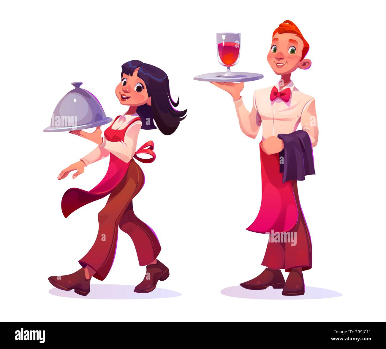 Sexy Waitress Cartoon