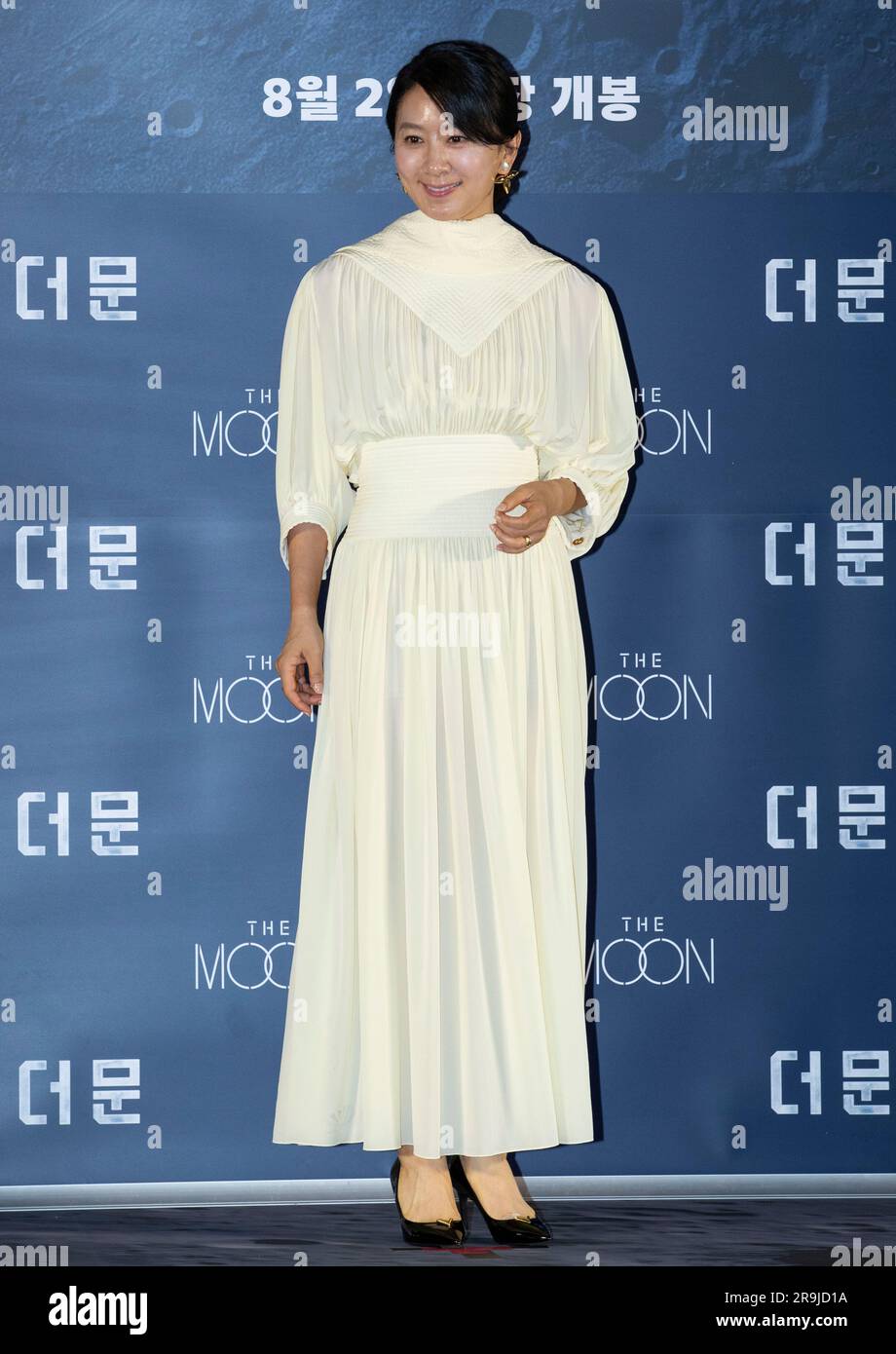 Seoul, South Korea. 27th June, 2023. South Korean actress Kim Hee-ae, photocall for the film ‘The Moon' press conference in Seoul, South Korea on Jun 27, 2023. The film will open on August 2. (Photo by Lee Young-ho/Sipa USA) Credit: Sipa USA/Alamy Live News Stock Photo