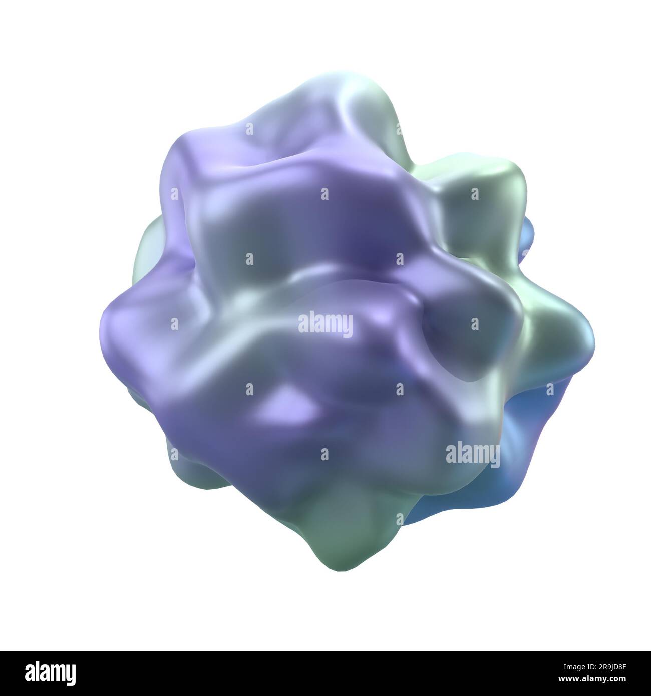 3d shape Abstract liquid with spherical element. realistic illustration ...