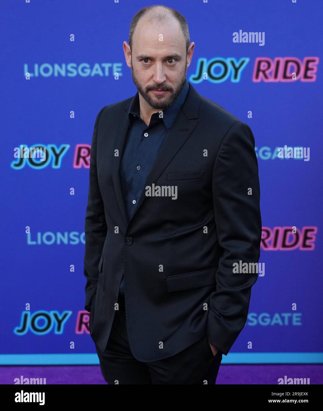Los Angeles, USA. 26th June, 2023. Evan Goldberg arrives at the Lionsgate's JOY RIDE Los Angeles Premiere held at the Regency Village Theater in Westwood, CA on Monday, ?June 26, 2023. (Photo By Sthanlee B. Mirador/Sipa USA) Credit: Sipa USA/Alamy Live News Stock Photo