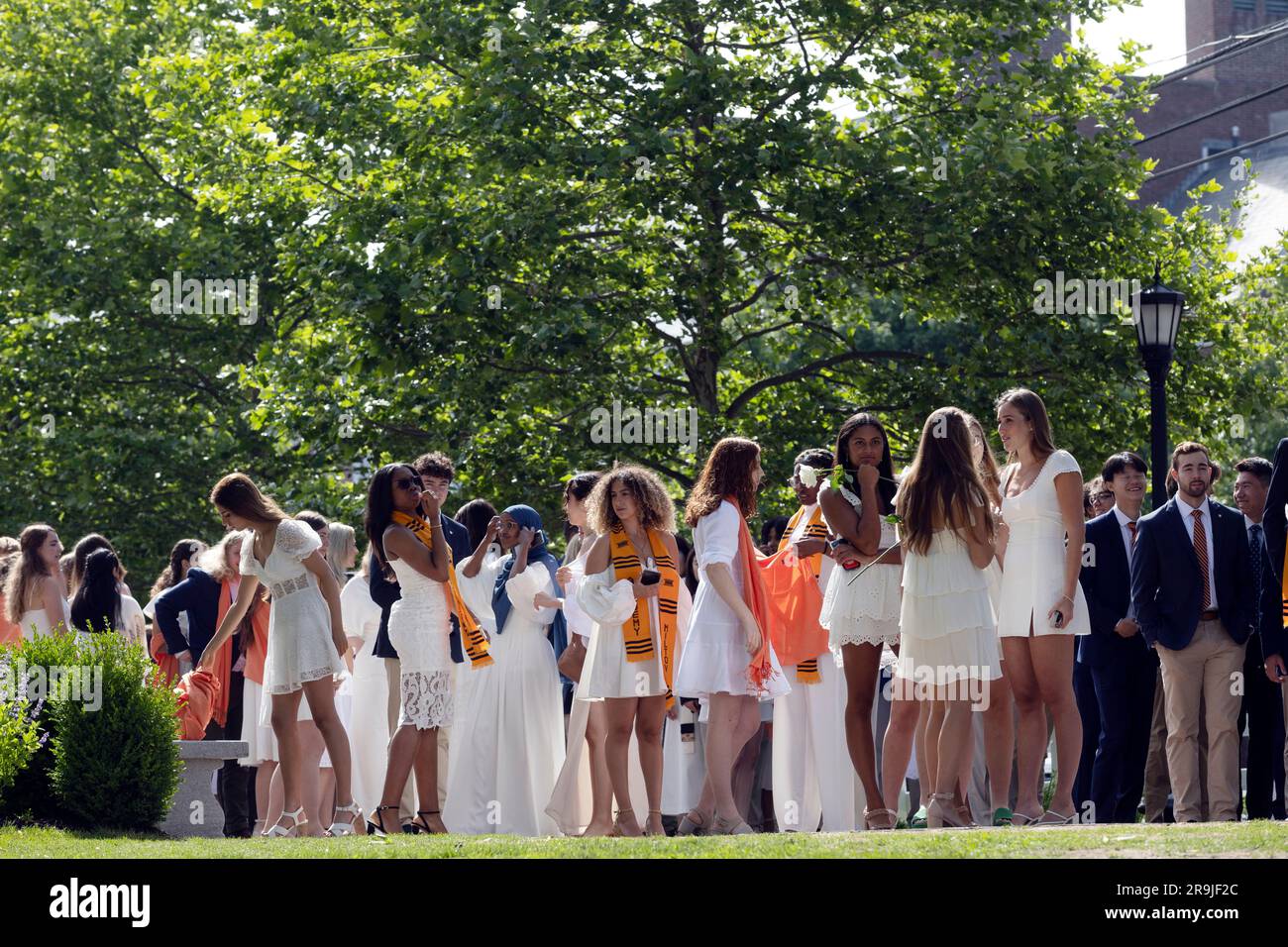 High School Graduation Ceremony Stock Photo Alamy
