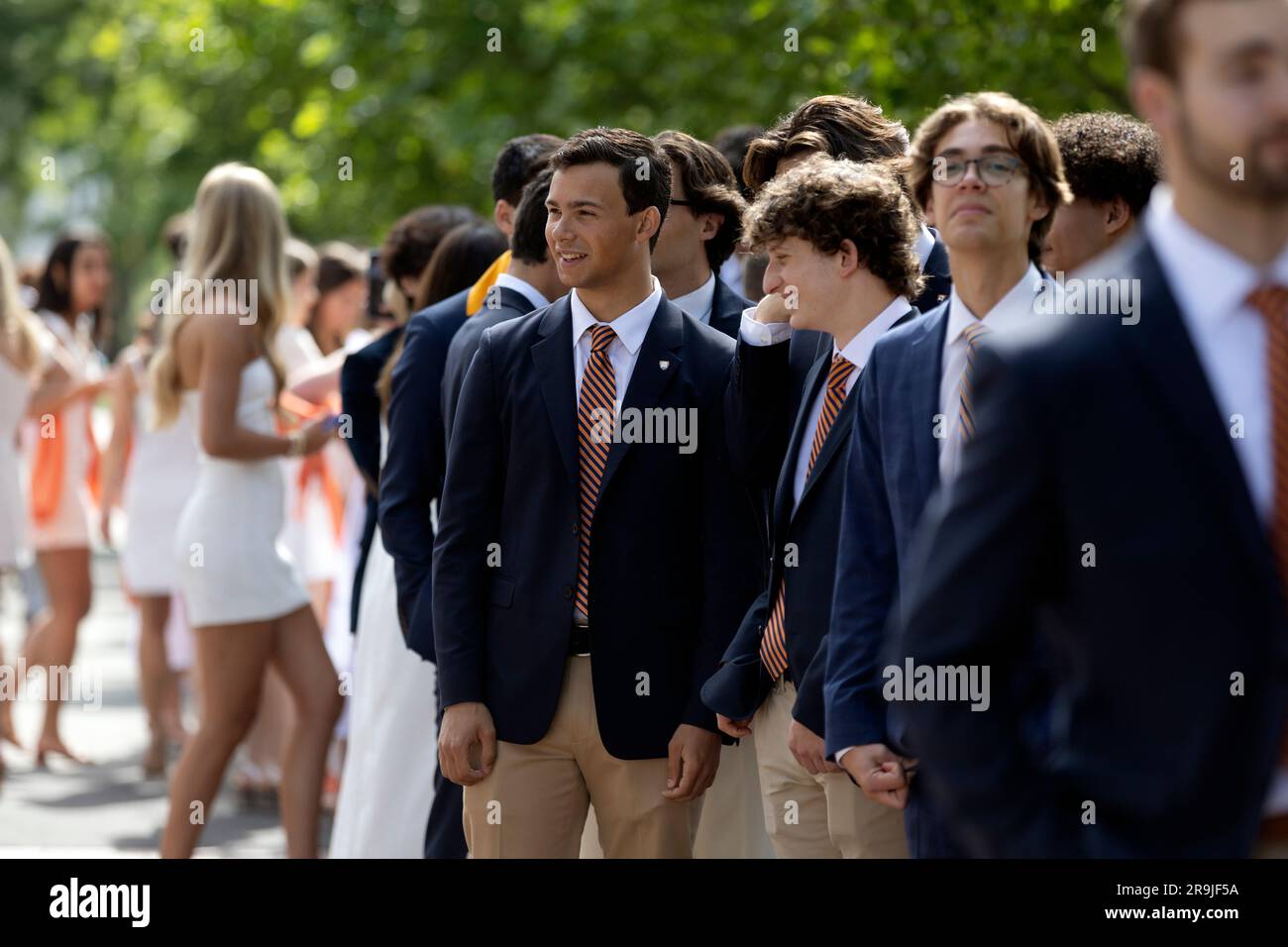 High School Graduation Ceremony Stock Photo Alamy
