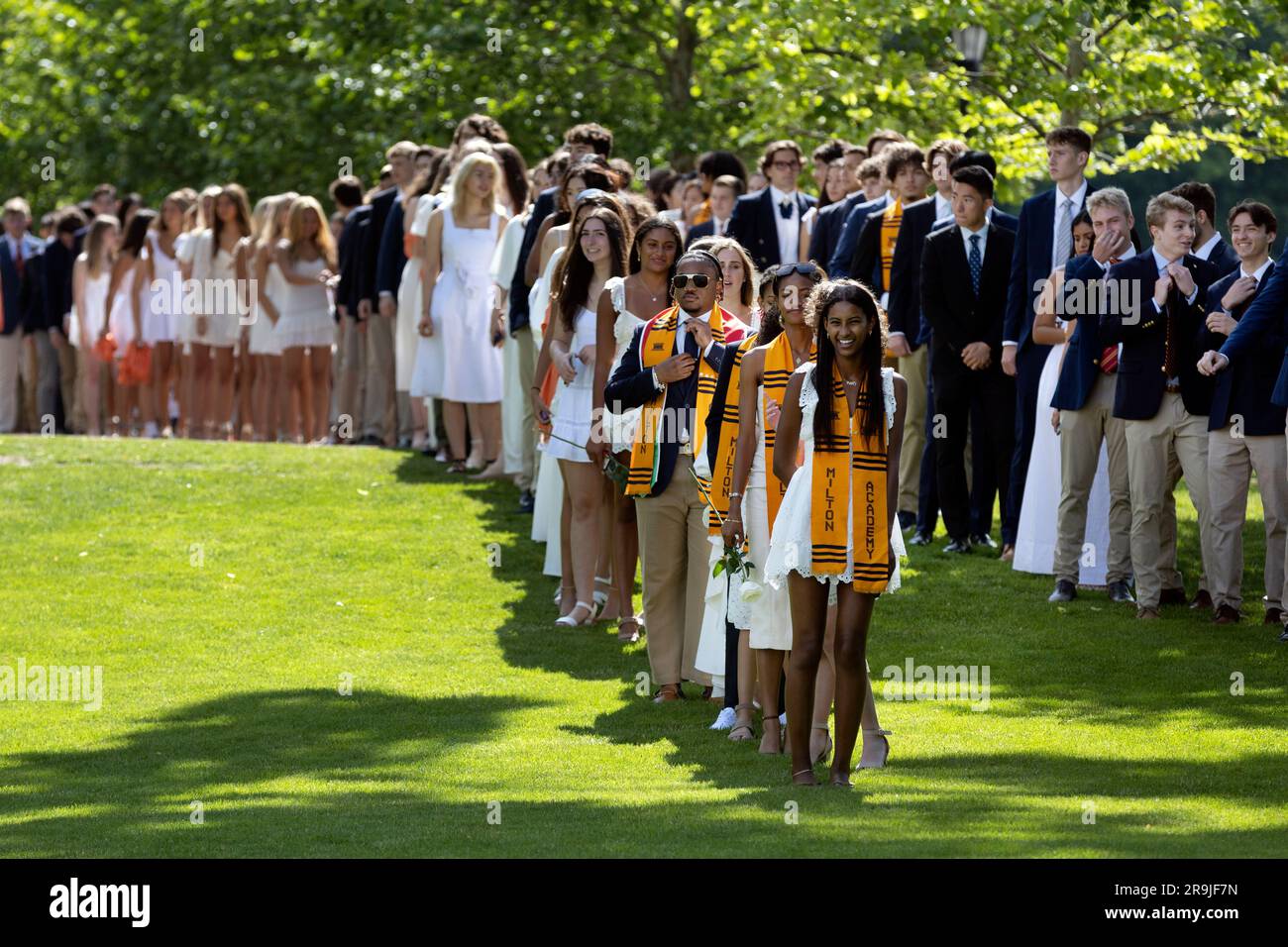 High School Graduation Ceremony Stock Photo Alamy