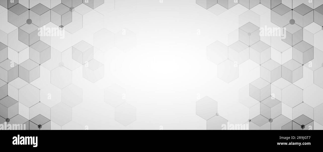 Abstract hexagon background. Technology poligonal design. Digital futuristic minimalism. Vector Stock Vector