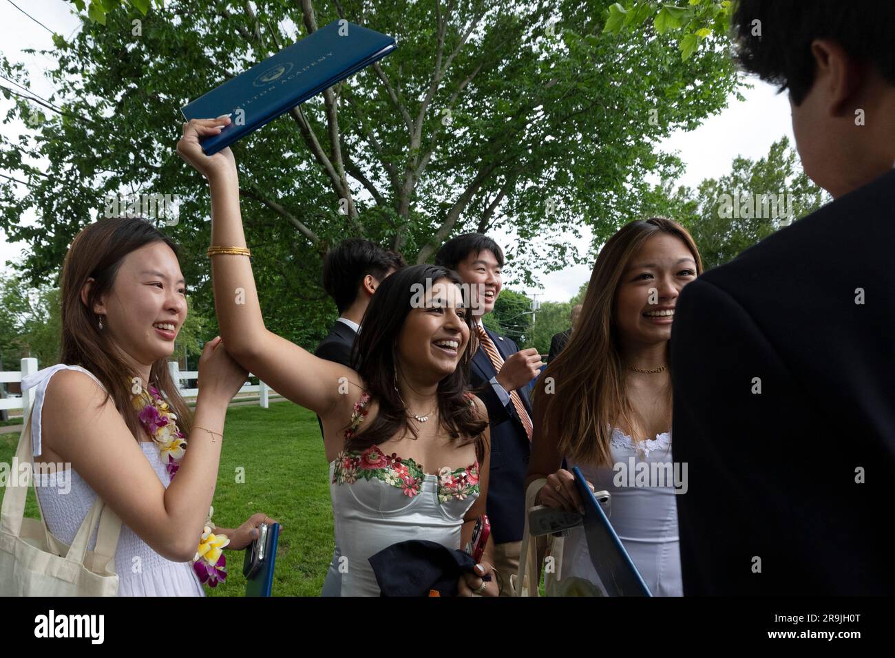 High School Graduation Ceremony Stock Photo Alamy