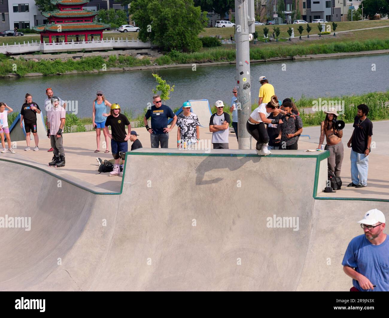 Des Moines, Iowa June 24, 2023 Iowa Ruckus Rollerblading Competition