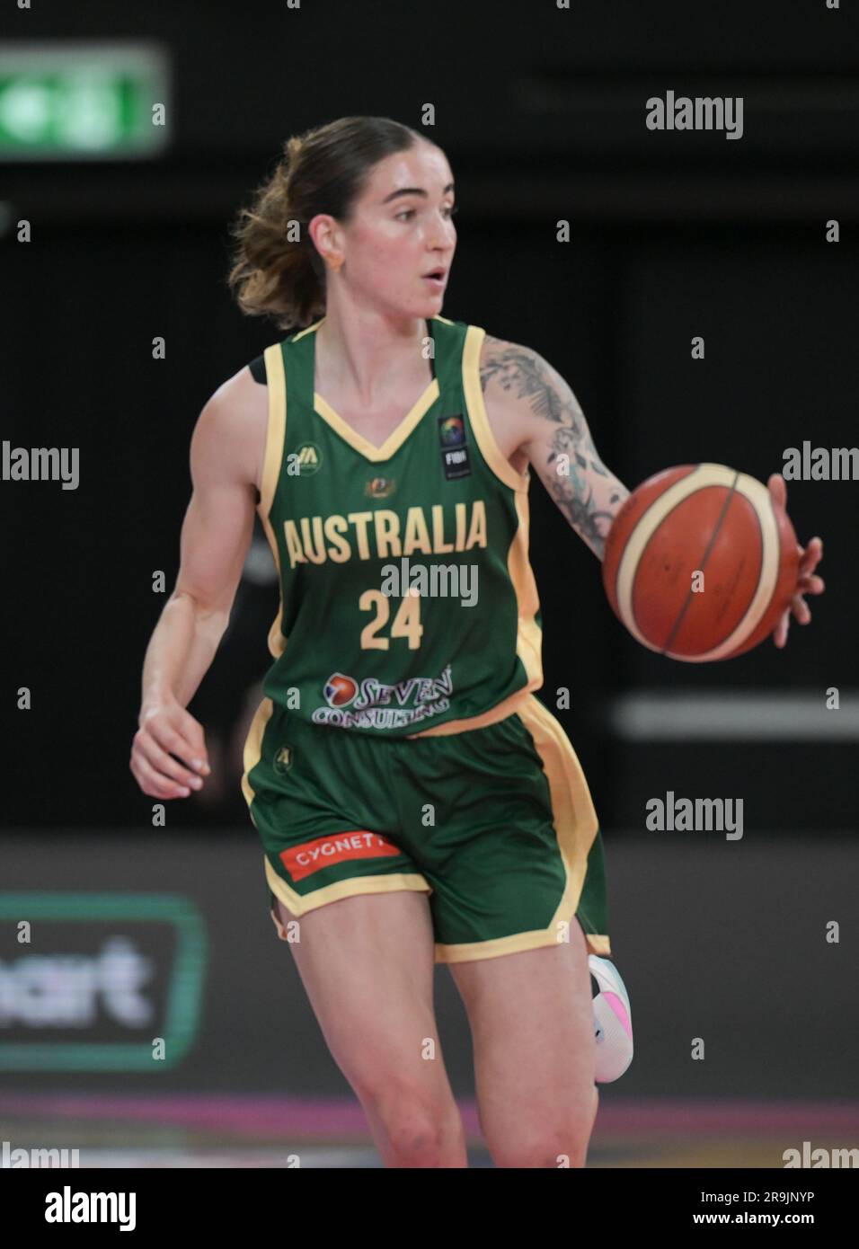Sydney, Australia. 27th June, 2023. Anneli Maley of Australia Women
