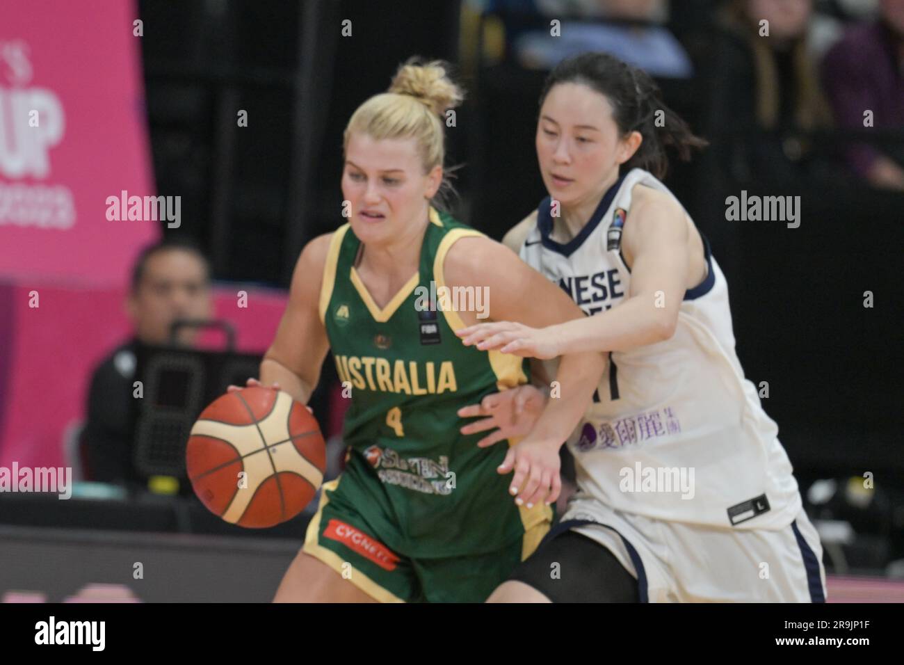 Sydney, Australia. 27th June, 2023. Shyla Heal (L) of Australia Women