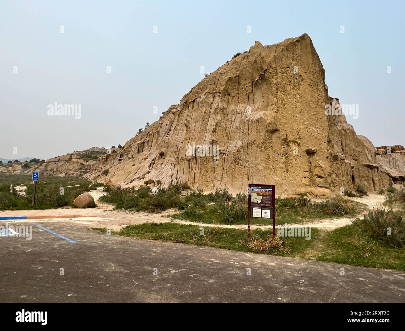 The Cannonballs area of the badlands hills and mountains in Theodore ...