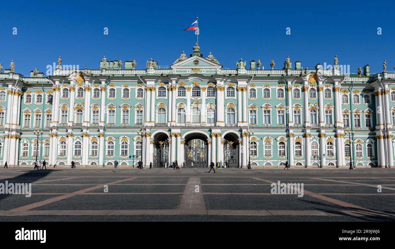 The Winter Palace, a Baroque style palace and official residence of the ...