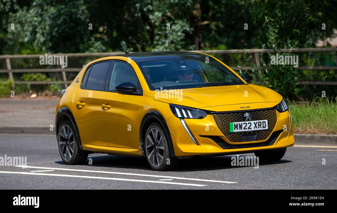 Ceredigion, Wales - 02 September 2023 Rali Ceredigion: Kyle White and  Co-Driver Sean Topping in a Peugeot 208 car 22 on stage SS1 Borth 1 Wales,  UK Stock Photo - Alamy