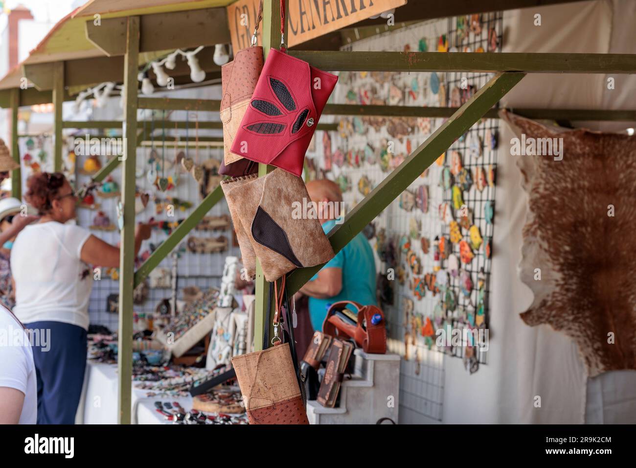 Annual Feria de Artesania (Craft Fair) at Antigua Fuerteventura Canary Islands Spain Stock Photo