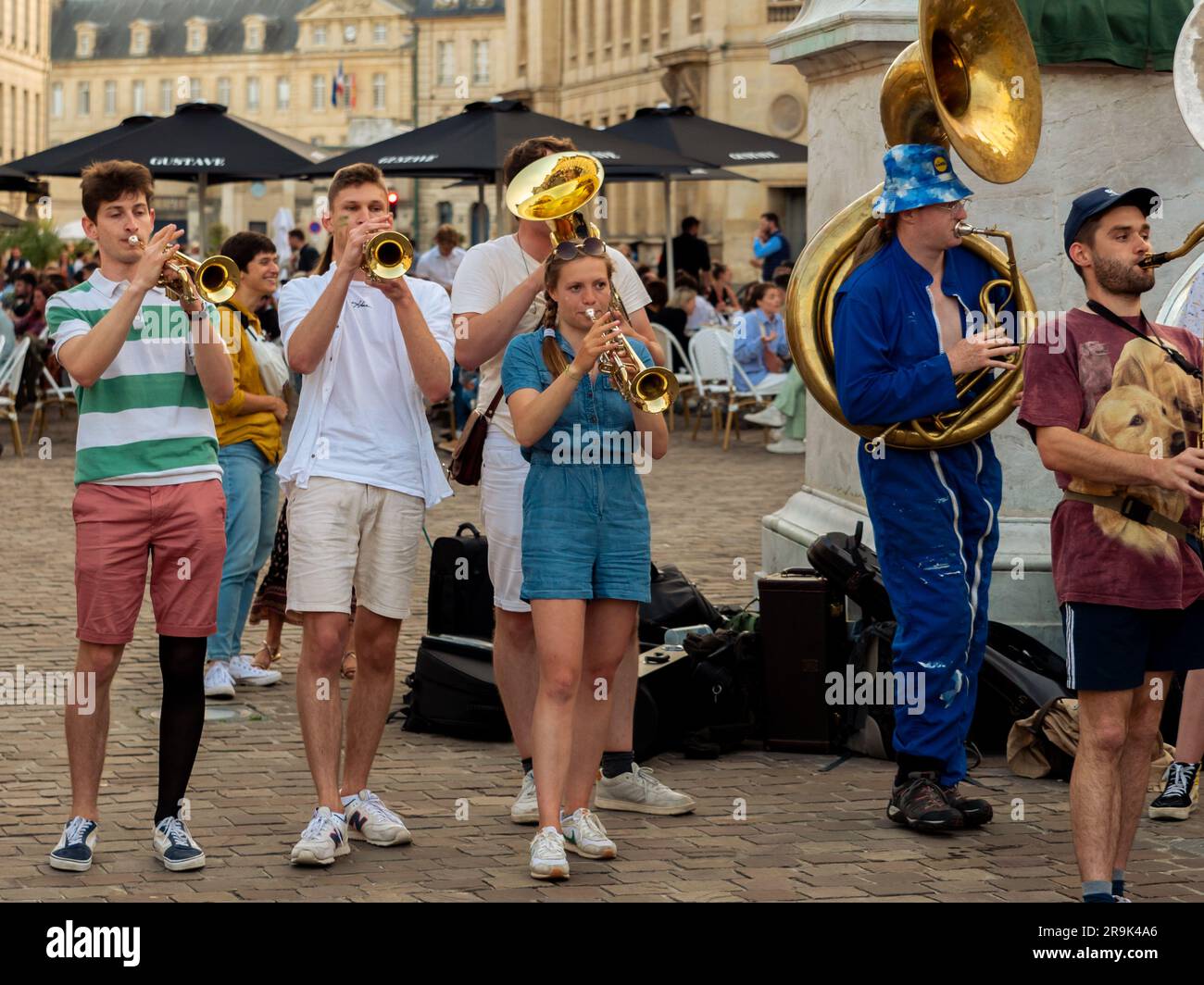 Caen, France June 21, 2023. Music festival in the streets of the city