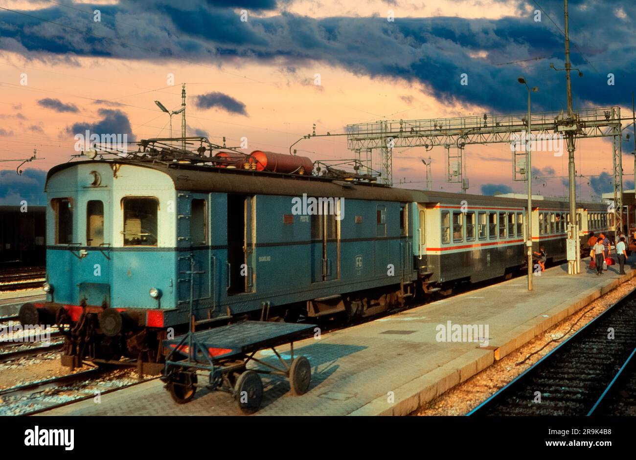 Italy Apulia Gargano Railroad Stock Photo