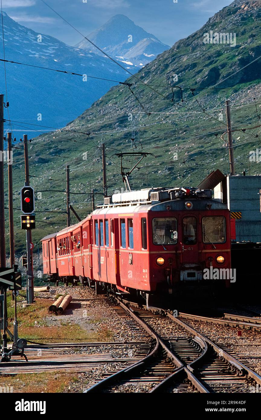 Swiss The Historic Rhaetian Railway Stock Photo