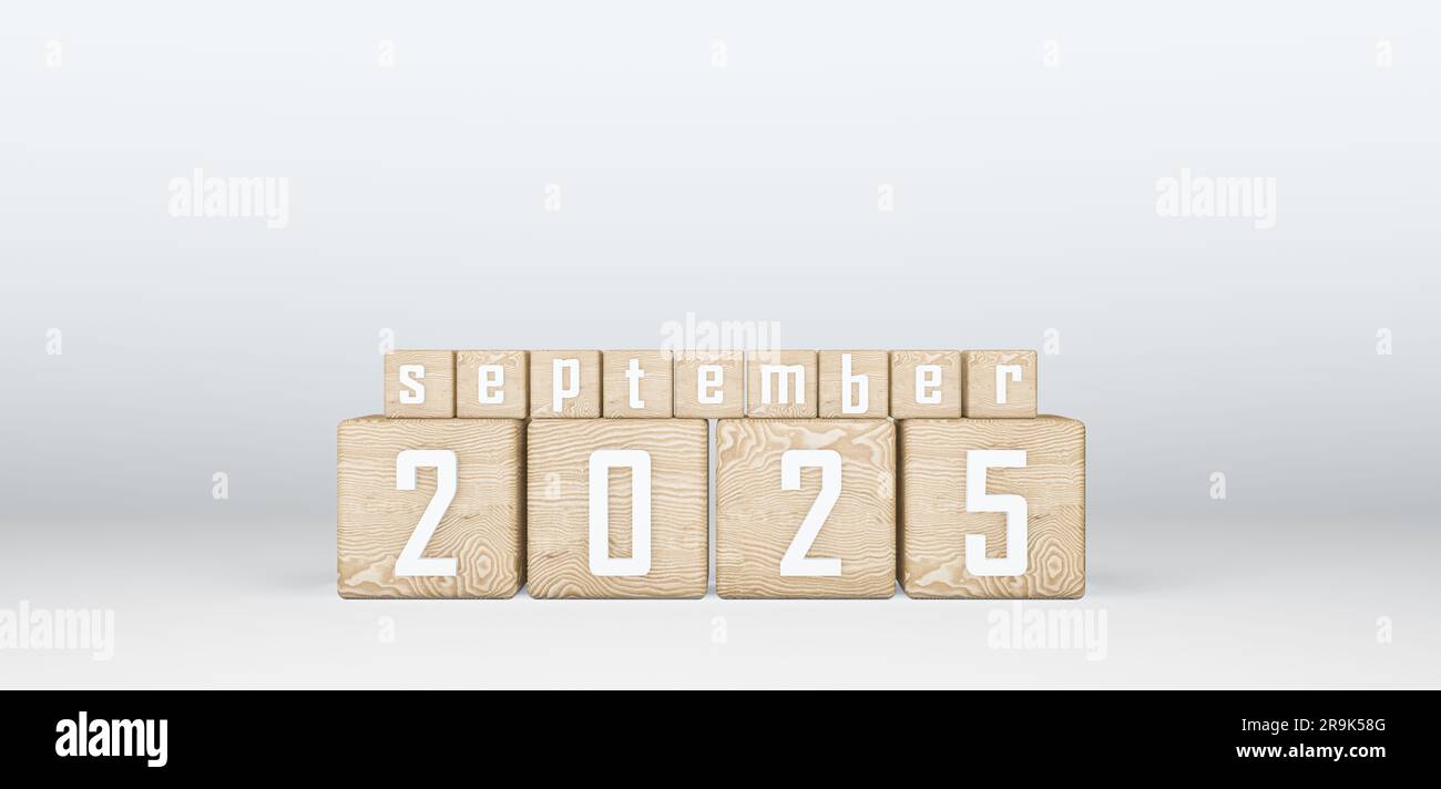 Wooden Cubes 2025 Cubes With Text September 2025 3D Work And 3D Image Wooden Cubes 2025 Cubes With Text September 2025 3d Work And 3d Image 2R9K58G 