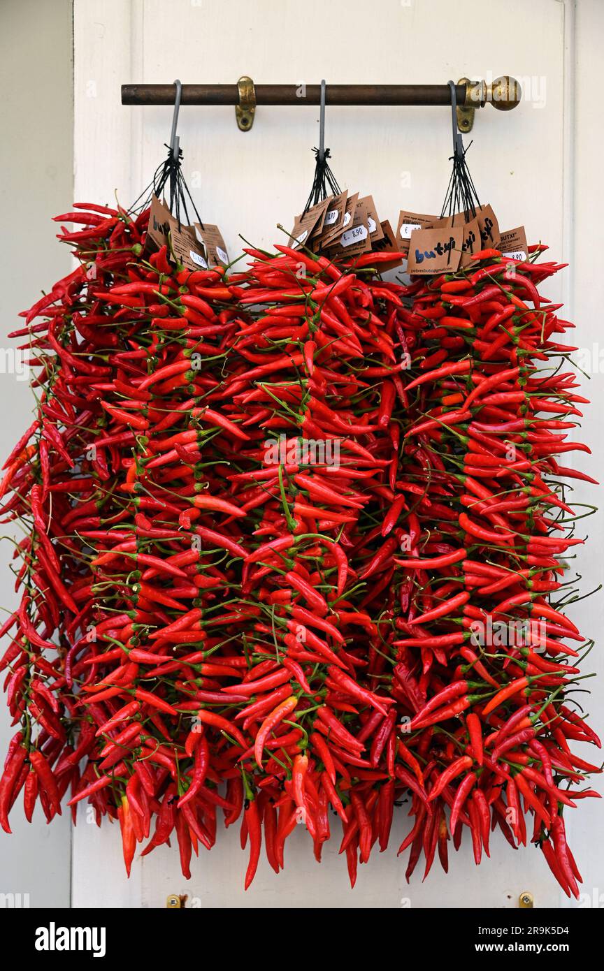 Red peppers, Palma de Mallorca, Spain Stock Photo